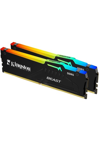 Kingston Beast Rgb Ddr5 64GB (2X32GB) 6000MHZ CL36 Intel Xmp ve Amd Expo Ram - KF560C36BBEAK2-64TR