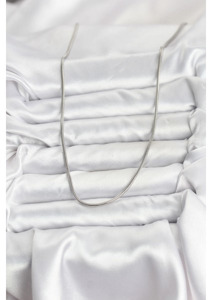 316L Çelik Zincir Gümüş Renk 60 cm Yılan Zincir Kadın Kolye - TJ-BKO10681 fiyatları