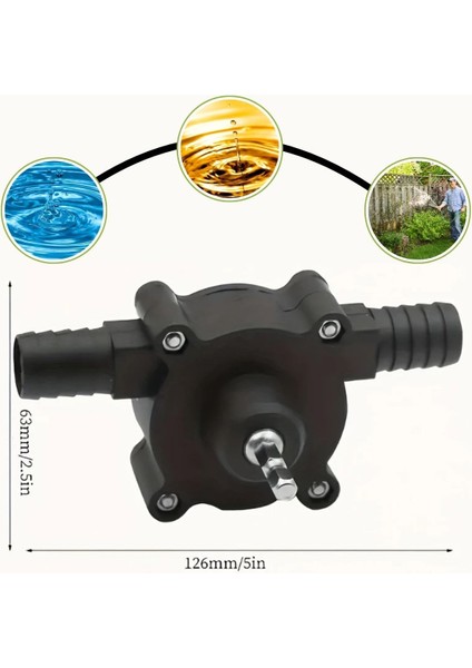 ® Kendiliğinden Emişli Dayanıklı Plastik Yaplı Matkap Su,yağ Sıvı Pompası fırsatları