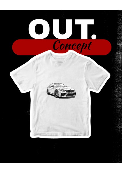 Bmw M4 Baskılı T-Shirt (Car Series)