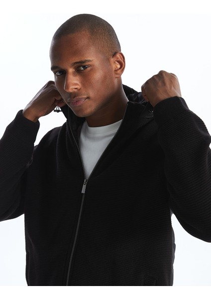 Yeni Sezon Standart Kalıp Kapüşonlu Erkek Triko Hırka fiyatları