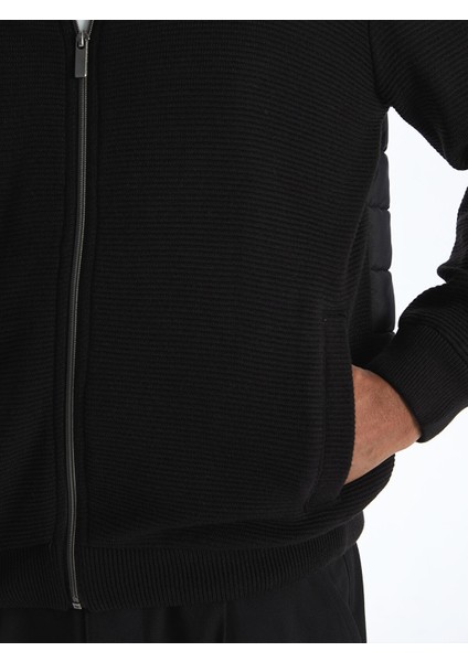 Yeni Sezon Standart Kalıp Kapüşonlu Erkek Triko Hırka indirimleri