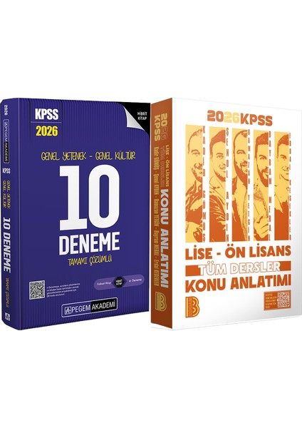 2026 Kpss Lise Ön Lisans Tüm Dersler Konu - Kpss Genel Yetenek Genel Kültür 10 Deneme