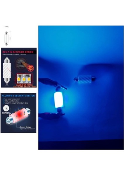 .qualıty. (2xadet) 1 Set LED Sofit Ampul Frosted 31MM Canbus