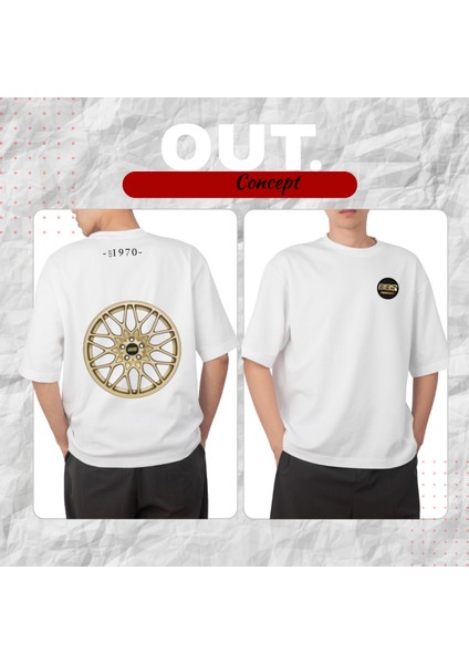 Sarı Bbs 1970 Baskılı T-Shirt (Rim Series)