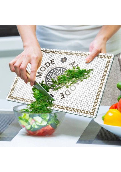 Cam Kesme Tahtası ve Sunumluk Amore Ala Mode 20X30 cm indirimleri