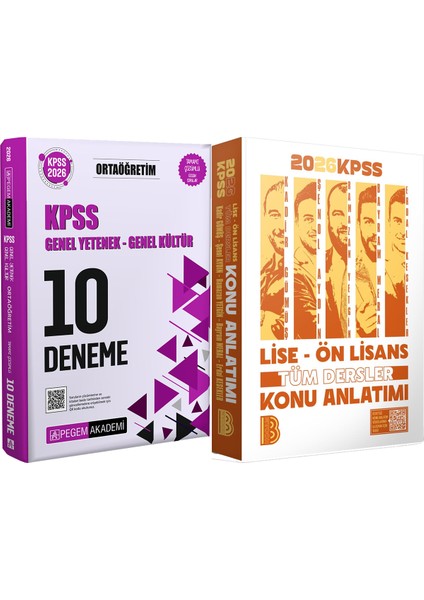 2026 Kpss Lise Ön Lisans Tüm Dersler Konu - 2026 Kpss Ortaöğretim Çözümlü 10 Deneme