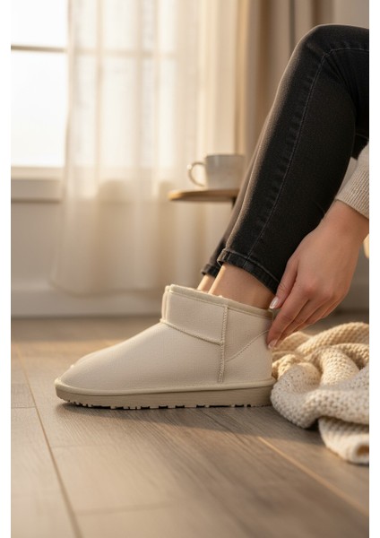 Tofima Krem Poli Taban Içi Tüylü Kısa Bot fırsatları