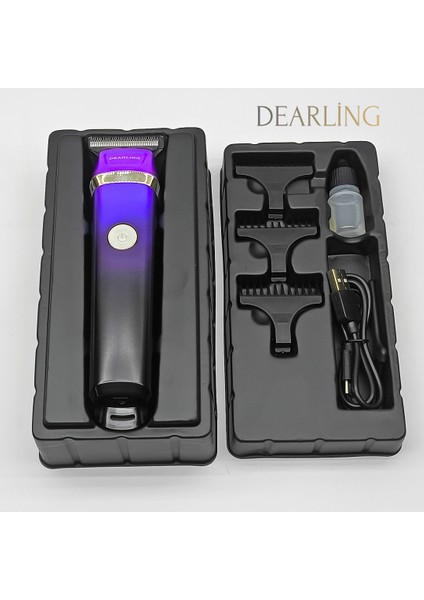 RF-102 Saç Sakal Tıraş Makinesi - Yüksek Hızlı Motor (7000 Rpm), LCD Ekranlı, 180 Dakika Çalışma Süresi