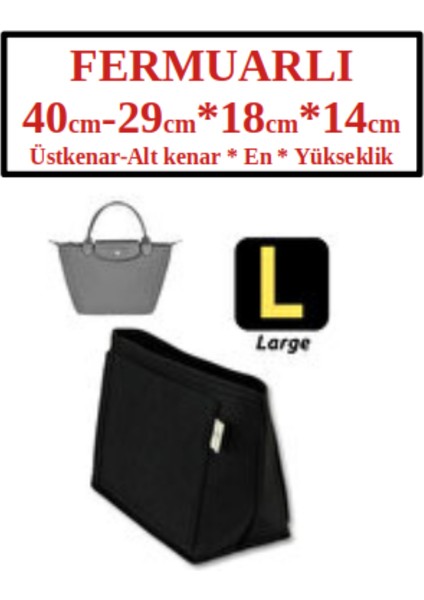 Zipterra LS-Kadın Çanta Içi Organizer-Longch. Çantaya Uygun