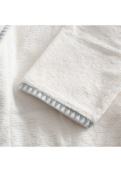 Tria Erkek Bornoz %100 Pamuk Jakarlı Krem-Mint modelleri