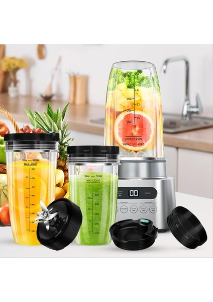 Ninja 32OZ ve 24OZ Ninja Blender Fincanları Için Blender Yedek Parçaları Hareketli Kapaklar ve 7-Yüzeyli Çıkarıcı Bıçağı ile Değiştirme (Yurt Dışından) indirimleri