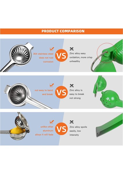 304 Paslanmaz Çelik Manuel Limon Suyu Squeezer (Yurt Dışından) fiyatları