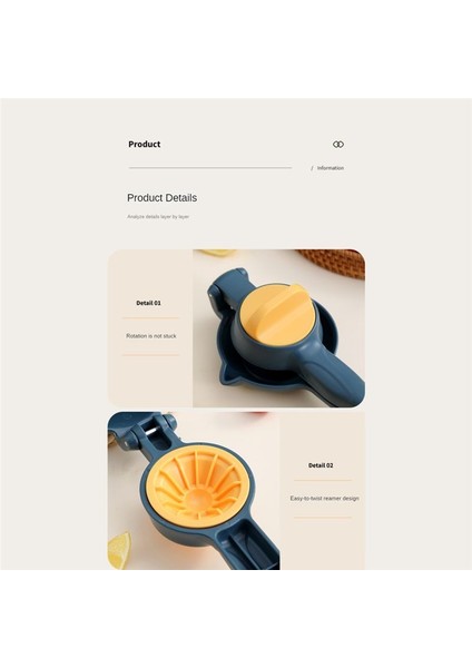 Manuel Limon Squeezer El Basınç Plastik Meyve Sağı Meyve Mutfak Alet Aksesuarları Sıkma Limon Mavisi (Yurt Dışından) modelleri