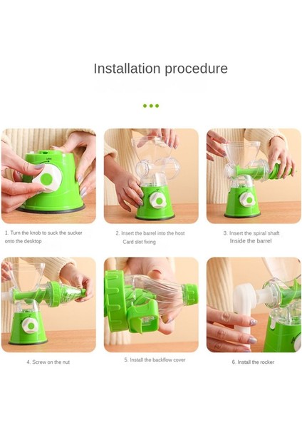 Manuel Meyve Meydircısı Silikon Emme Alt El Kranklı Meyve Sıkacağı Kolay Depolama Taşınabilir Manuel Sıkıştırma Suyu Squeeezer Kırmızı (Yurt Dışından) modelleri