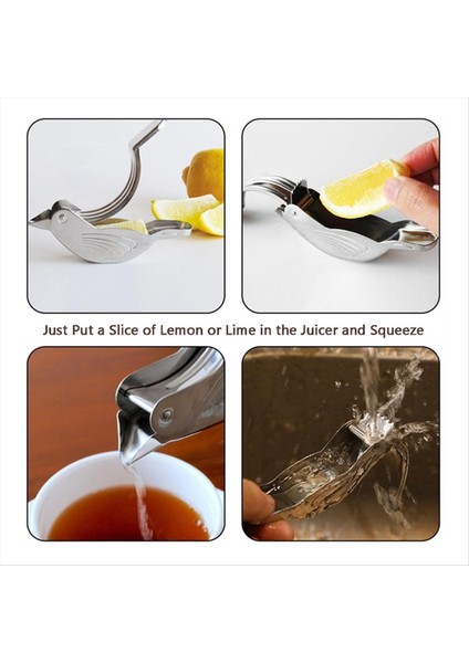 Kuş Limon Squeezer Paslanmaz Çelik Limon Dilim Squeezer Bira Şişesi Için Limon Squeezer 3 Adet (Yurt Dışından) fırsatları