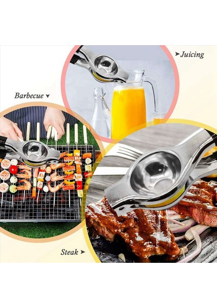 3x Limon Squeezer - Yeni Paslanmaz Çelik Manuel Limon Meydircısı Limon Lime Squeezer Press Mukavemet (Yurt Dışından) indirimleri