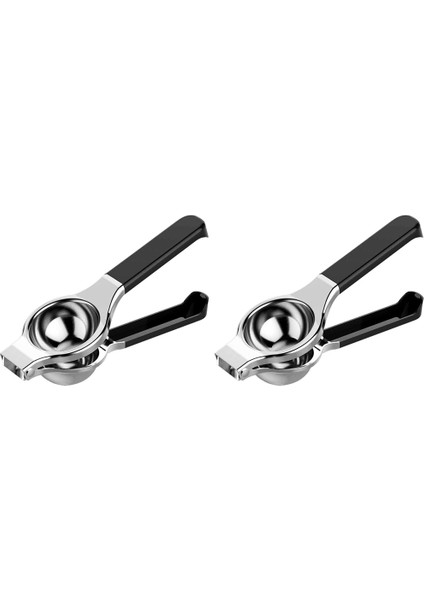 2x Limon Squeezer - Yeni Paslanmaz Çelik Manuel Limon Meydircısı Limon Kireç Squeezer Pres Silikon Tutma (Yurt Dışından)