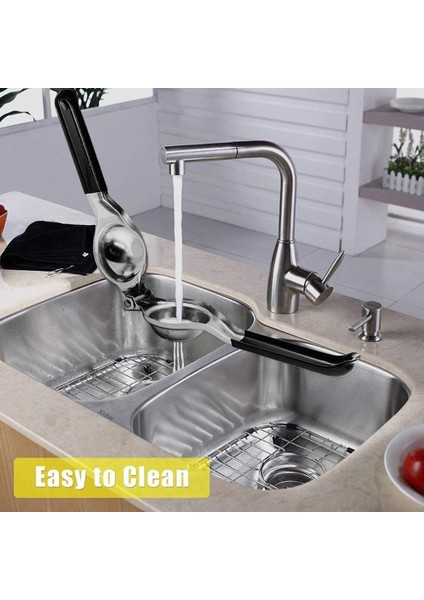 2x Limon Squeezer - Yeni Paslanmaz Çelik Manuel Limon Meydircısı Limon Kireç Squeezer Pres Silikon Tutma (Yurt Dışından) indirimleri