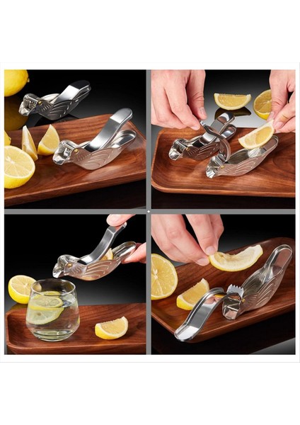 Kuş Limon Squeezer Paslanmaz Çelik Limon Dilim Squeezer Bira Şişesi Için Limon Squeezer 2 Adet (Yurt Dışından) modelleri