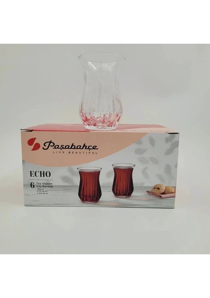 Heyf Paşabahçe 420181 Echo Kesme Çay Bardak 6'lı