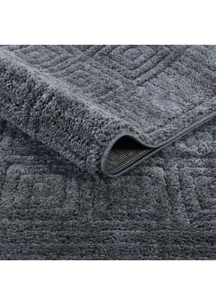 Pandora Yumuşak Peluş Shaggy Gri Çocuk Odası Oturma Odası Salon Mutfak Koridor Halısı Yolluk 1102O fırsatları