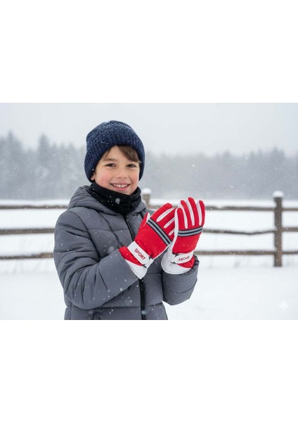 Kitti 422-18 9-14 Yaş Kar Kayak Eldiveni