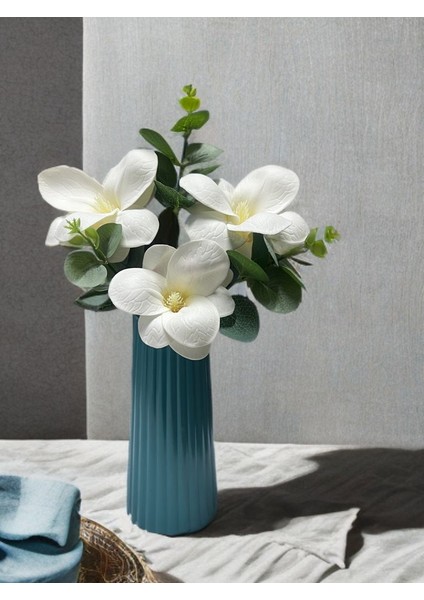 CB09 Çizgili Turkuaz Vazo