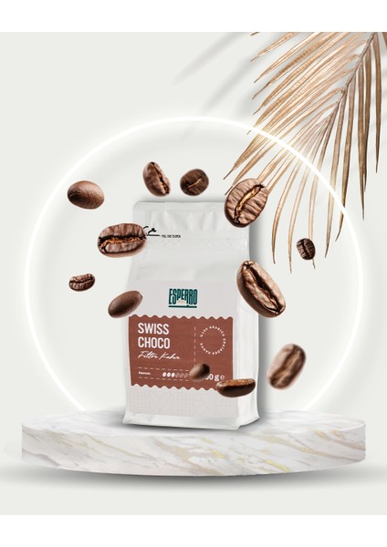 Swiss Choco Aromalı Filtre Kahve 500Gr Teneke Kutu