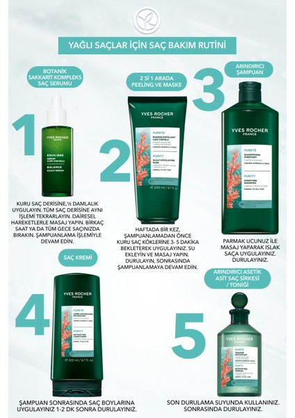 Arındırıcı 2si1 Arada Peeling ve Maske - Yağlı Saçlar / Purete - VEGAN-93093