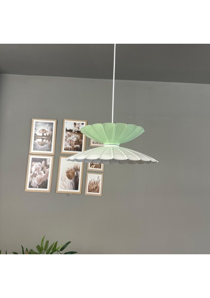 Rubby Beyaz-Mint Metal Tekli Avize Mutfak Modern Dekoratif Sarkıt Aydınlatma modelleri