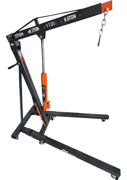 2 Ton Katlanır Hidrolik Vinç - Motor Kaldırma Caraskalı