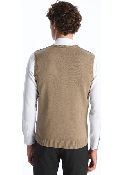 Yeni Sezon Standart Kalıp V Yaka Erkek Triko Süveter indirimleri