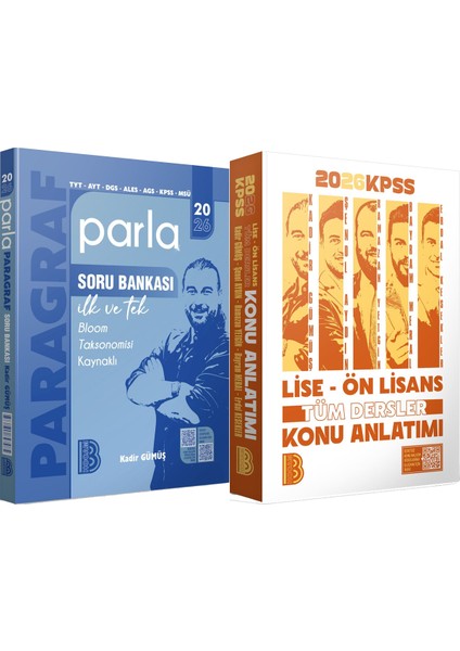 2026 Kpss Lise Ön Lisans Tüm Dersler Konu - 2026 Parla Paragraf Soru Bankası