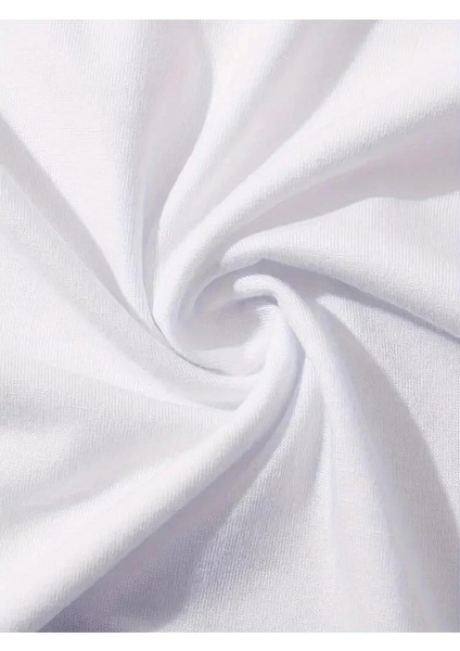 20/1 Penye Compack Baskılı Oversize Kahve Desenli Kadın Kısa Kol T-Shirt - Beyaz fırsatları