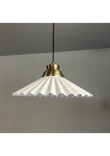 Avilla Beyaz Tekli Metal Büyük Avize Kum Saati Başlık Rustik Cafe Mutfak Modern Sarkıt Aydınlatma