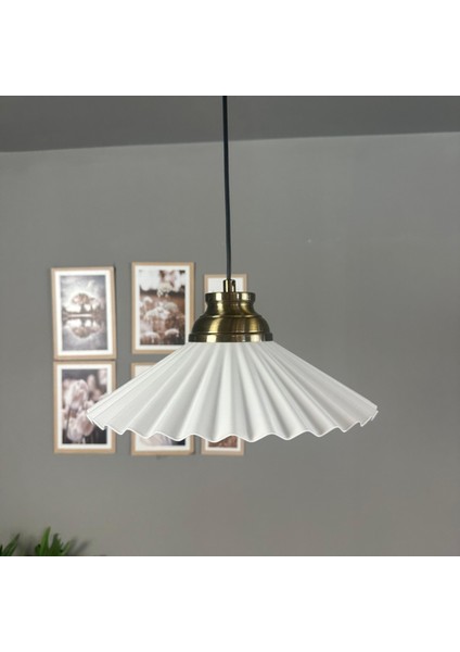 Avilla Beyaz Tekli Metal Büyük Avize Kum Saati Başlık Rustik Cafe Mutfak Modern Sarkıt Aydınlatma modelleri