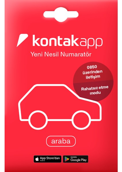 NUMARA GİZLEYEN Numaratör - Yeni Nesil Araç Numaratörü - QR Kodlu Araç Etiketi - Dijital Araç QR’ı - Araç İçi Yapışkan Numaratör - 0850 üzerinden iletişim