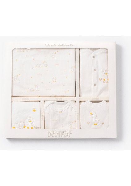 % 100 Coton 10 Lu Hastane Çıkışı Yeni Sevimli Civciv Desenli 10130 Ekru fiyatları