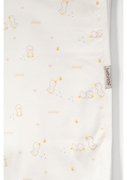 % 100 Coton 10 Lu Hastane Çıkışı Yeni Sevimli Civciv Desenli 10130 Ekru fırsatları