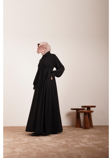 Kloş Triko Ferace - Siyah modelleri