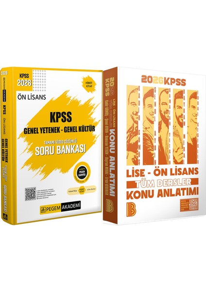 2026 Kpss Lise Ön Lisans Tüm Dersler Konu - 2026 Kpss Ön Lisans Soru Bankası Çözümlü