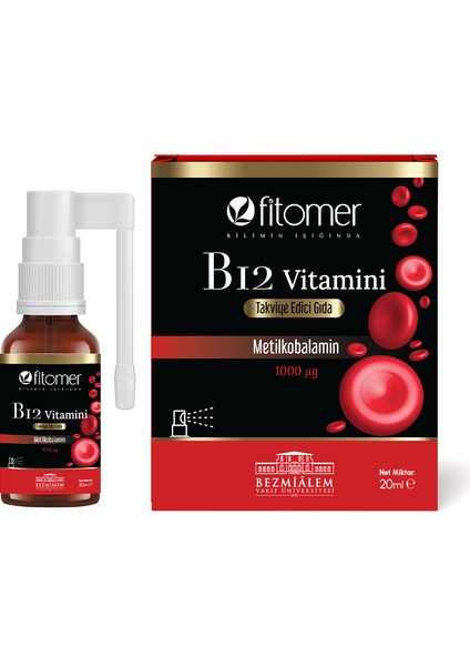 Metilkobalamin Vitamin B12 P5P Vitamin B6 Içeren Sprey