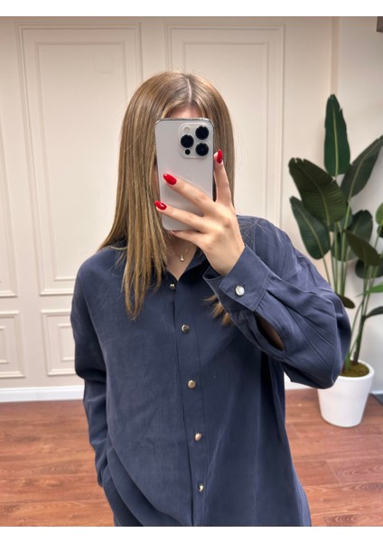 Gömlek Pantolon Modal Takım - Lacivert fırsatları