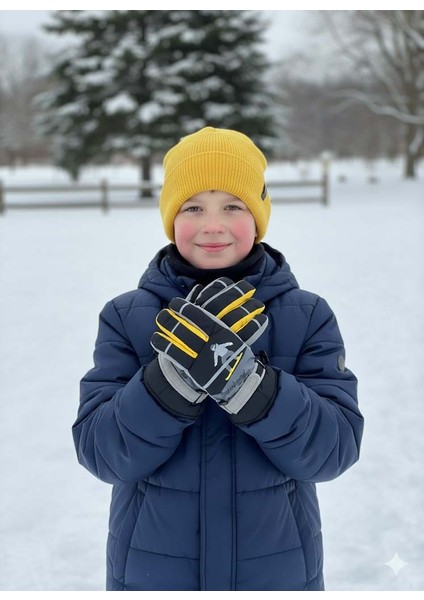 Kitti 422-13 9-14 Yaş Kar Kayak Eldiveni