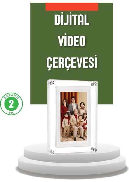 4gb Hafızalı 7 Inç Dijital Fotoğraf Çerçevesi – Yüzlerce Anınızı Saklay - MCT6252-3071