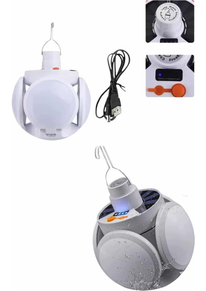 5 Kanatlı Bahçe Aydınlatma LED Askılı Solar Güneş Enerji USB Sarjlı - MCT9150-2856 modelleri