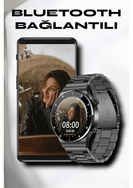 Nfc ve Kablosuz Şarjlı Akıllı Saat Ekg Nabız & Spor Modları ile Ios ve Android - MCT4434-5344 fiyatları