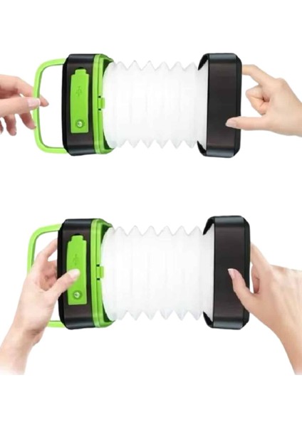 Katlanabilir Kamp Lambası Akordiyon Lamba Şarjlı 3 Kademeli Solar - MCT9398-9418 modelleri