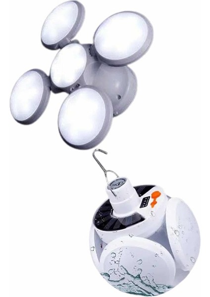 5 Kanatlı Bahçe Aydınlatma LED Askılı Solar Güneş Enerji USB Sarjlı - MCT1044-7418 fırsatları